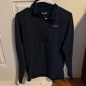 Patagonia Men's Navy Quarter-Zip Fleece Pullover